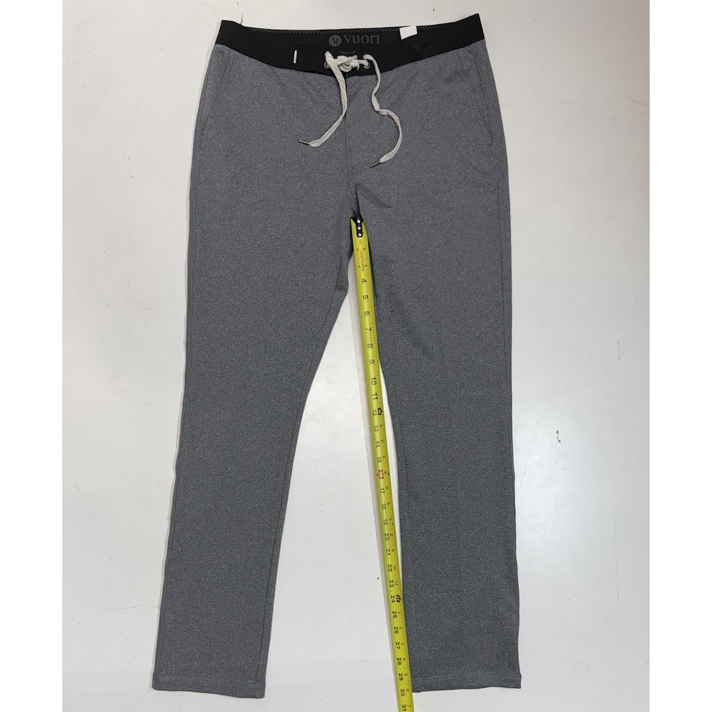 Vuori Drawstring Jogger Sweat Pants Gray With Black‎ Pocket Size 32